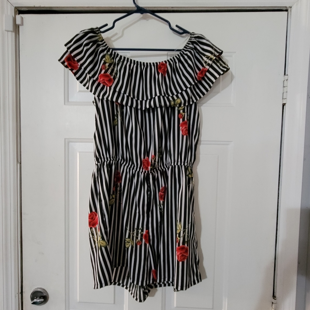 Speed Control New York Romper~XL~Jumper~Floral~Like New~Dressy